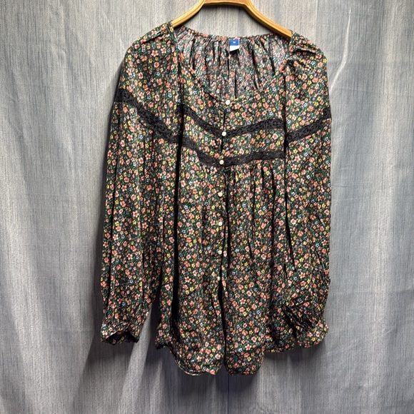Old navy floral blouse size 3X - Picture 2 of 8